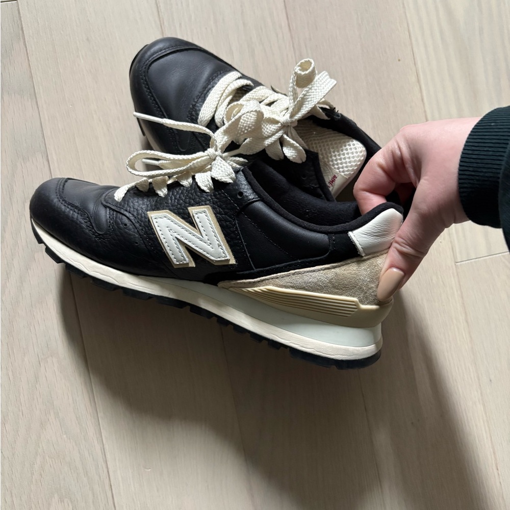 Aime Leon Dore New Balance Black and Cream Sneakers